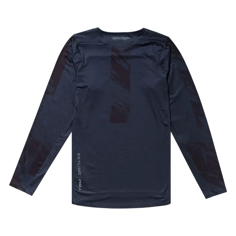 Troy Lee Skyline Chill Men's Long Sleeve Jersey - Rockslide Obsidian-1