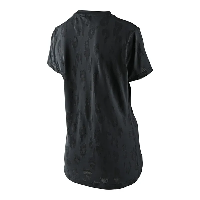 Troy Lee  Lilium Women's Short Sleeve Jersey - Jacquard Black-1