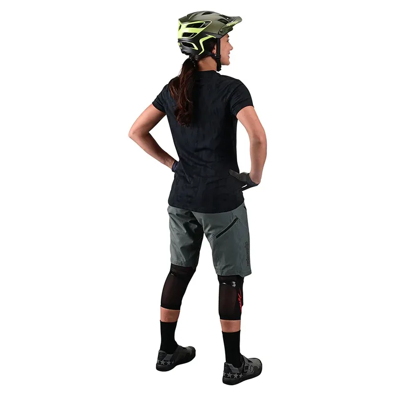 Troy Lee  Lilium Women's Short Sleeve Jersey - Jacquard Black-3
