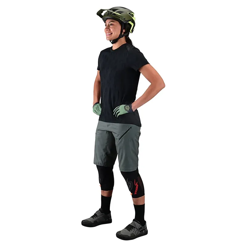 Troy Lee  Lilium Women's Short Sleeve Jersey - Jacquard Black-4