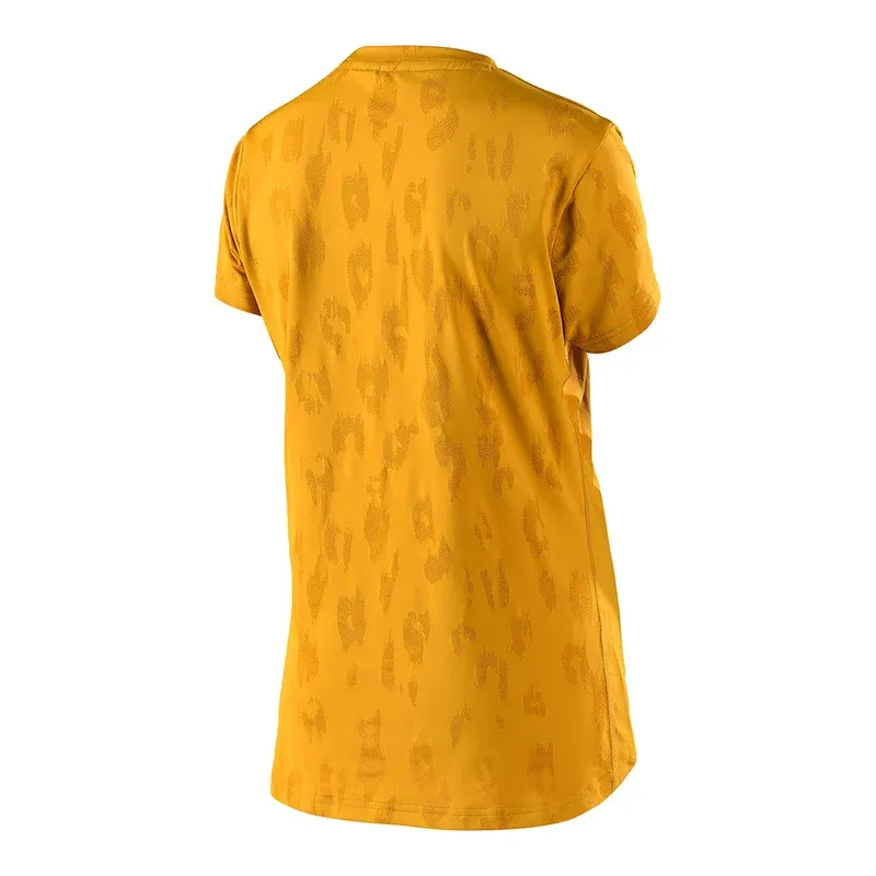 Troy Lee  Lilium Women's Short Sleeve Jersey - Jacquard Honey-1