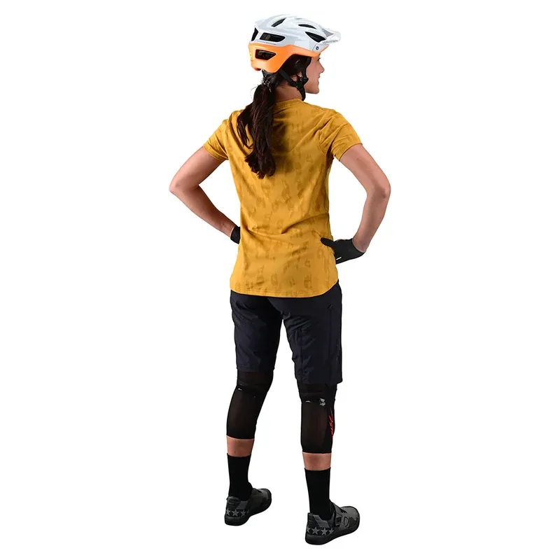 Troy Lee  Lilium Women's Short Sleeve Jersey - Jacquard Honey-3
