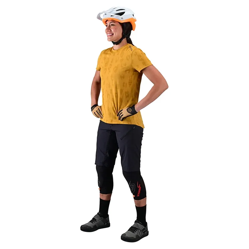 Troy Lee  Lilium Women's Short Sleeve Jersey - Jacquard Honey-4