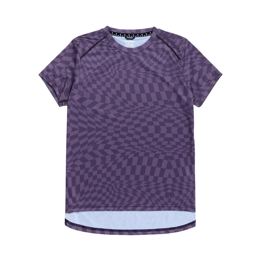 uPRISE Bikes Troy Lee Designs Troy Lee Lilium Women's Short Sleeve Jersey - Twisted Checkers Deep Purple | Price match, 365 day returns, 18-Month Warranty, Finance Available & Free UK Delivery