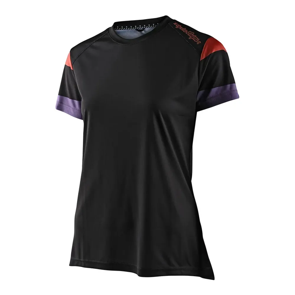 uPRISE Bikes Troy Lee Designs Troy Lee Lilium Women/s Short Sleeve Jersey - Rugby Black | Price match, 365 day returns, 18-Month Warranty, Finance Available & Free UK Delivery