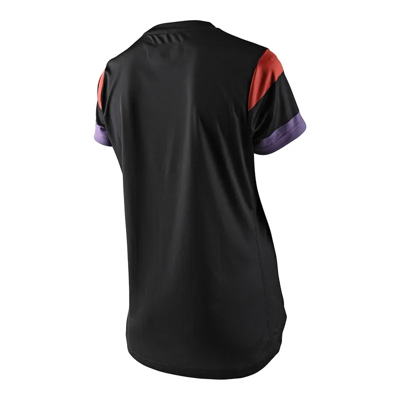 Troy Lee Lilium Women/s Short Sleeve Jersey - Rugby Black-1