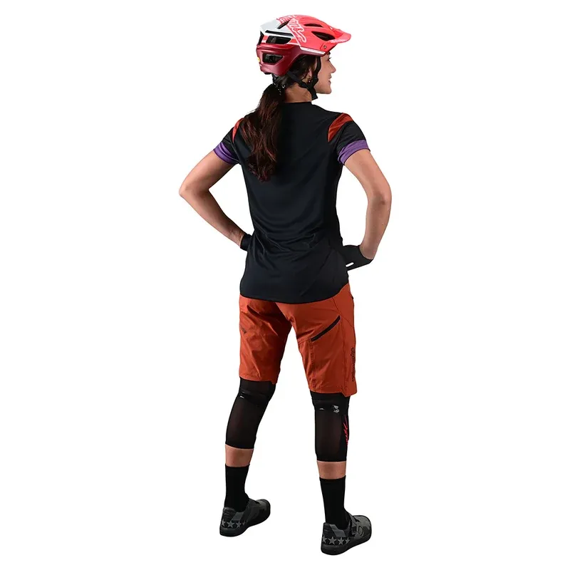 Troy Lee Lilium Women/s Short Sleeve Jersey - Rugby Black-3