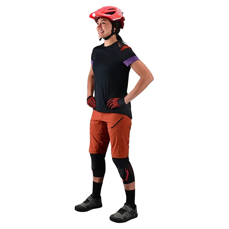 Troy Lee Lilium Women/s Short Sleeve Jersey - Rugby Black-4