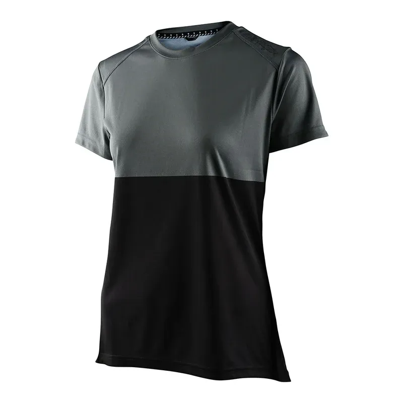Troy Lee Lilium Women's Short Sleeve Jersey - Block Green/Black