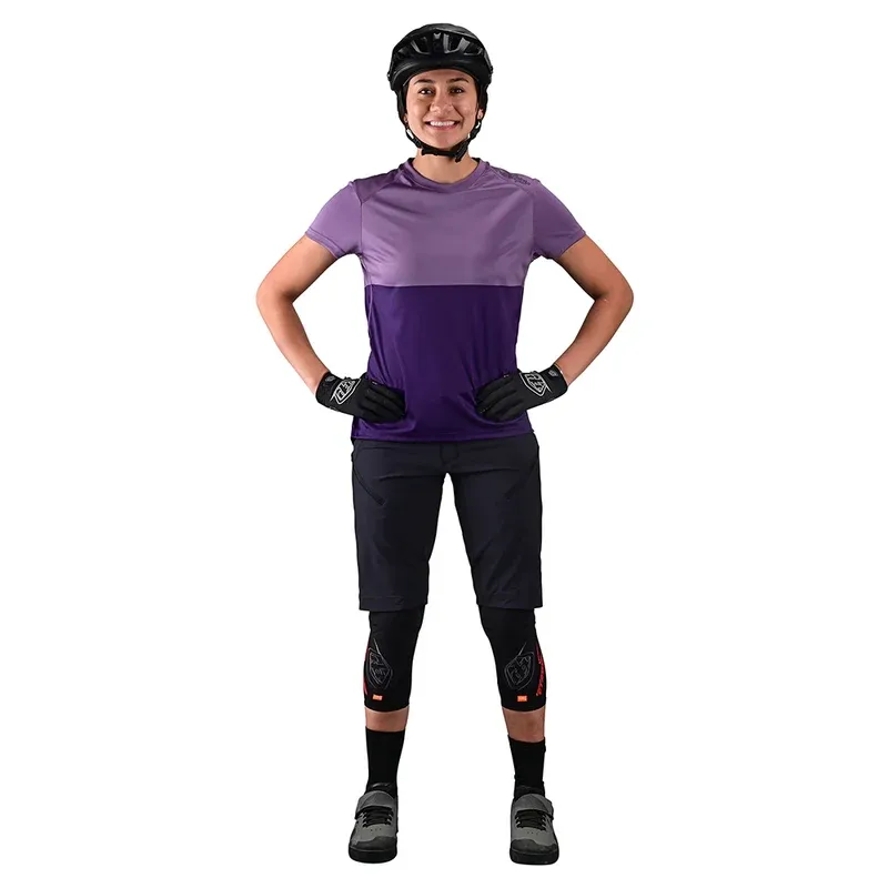 Troy Lee Lilium Women's Short Sleeve Jersey - Block Orchid/Purple-2