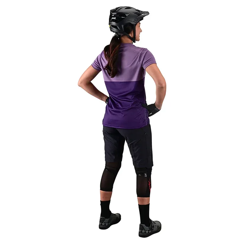 Troy Lee Lilium Women's Short Sleeve Jersey - Block Orchid/Purple-3