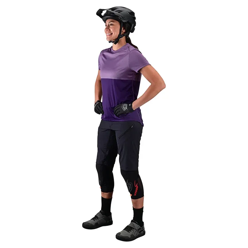 Troy Lee Lilium Women's Short Sleeve Jersey - Block Orchid/Purple-4