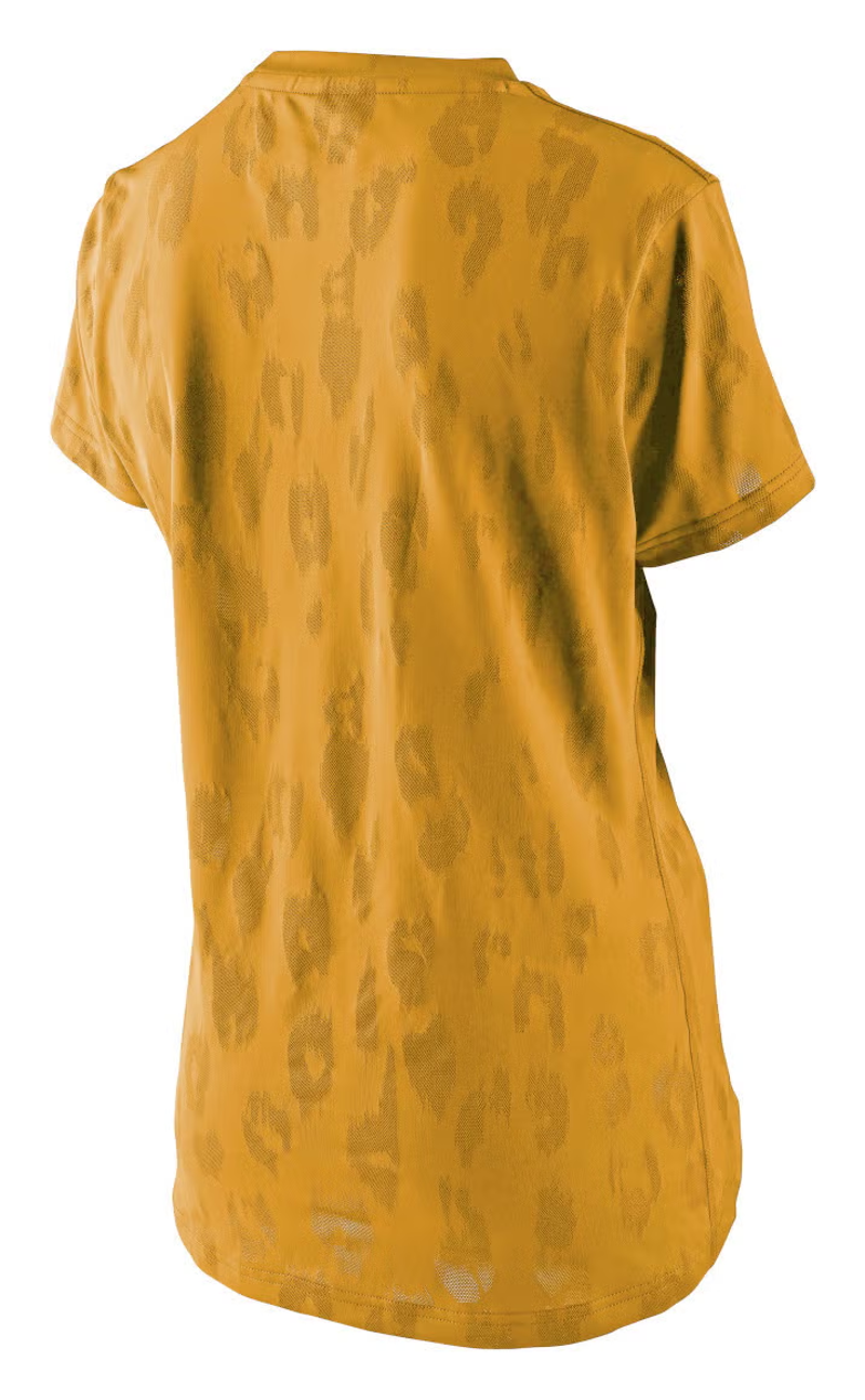 Troy Lee Lilium Women's Short Sleeve Jersey - Jacquard Honey-1