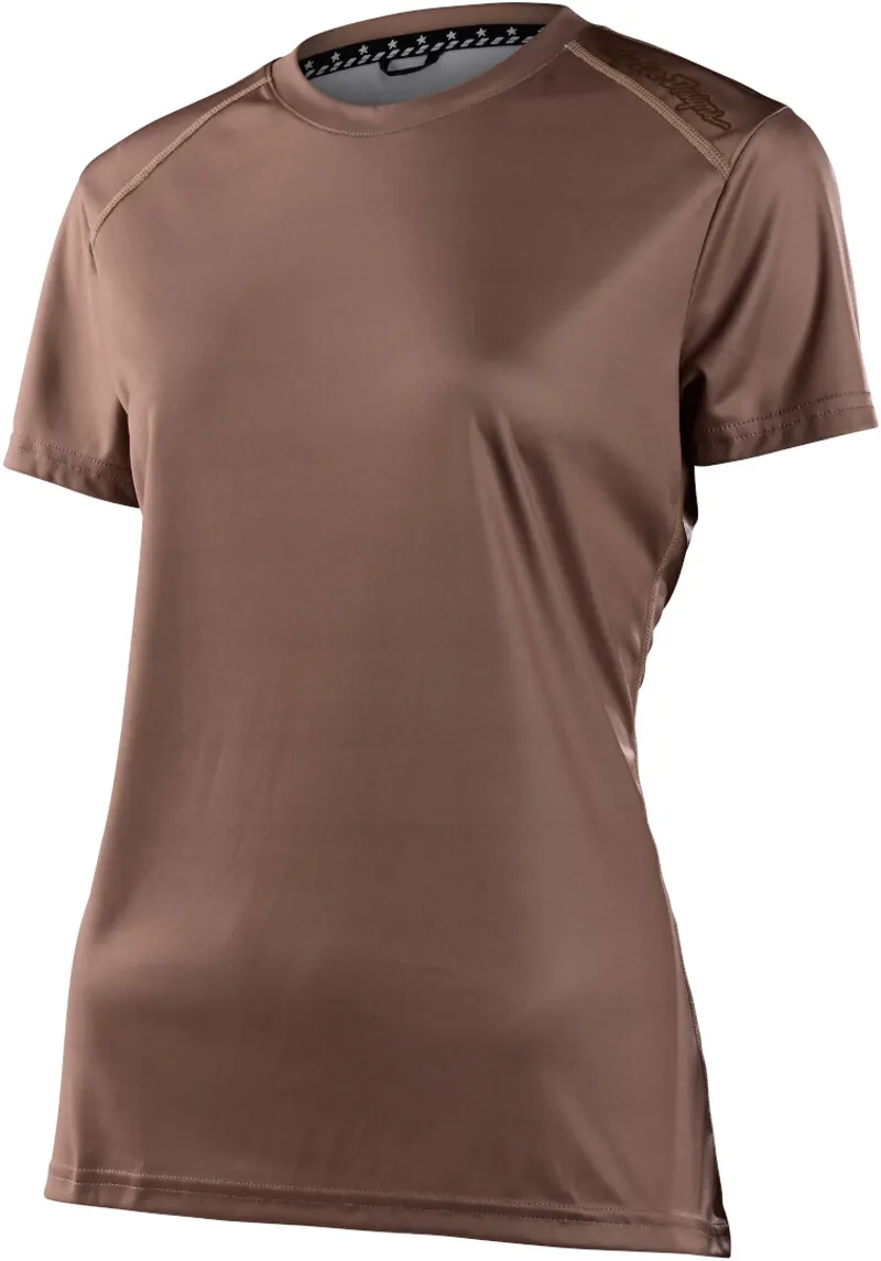 Troy Lee Lilium Women's Short Sleeve Jersey - Solid Coffee