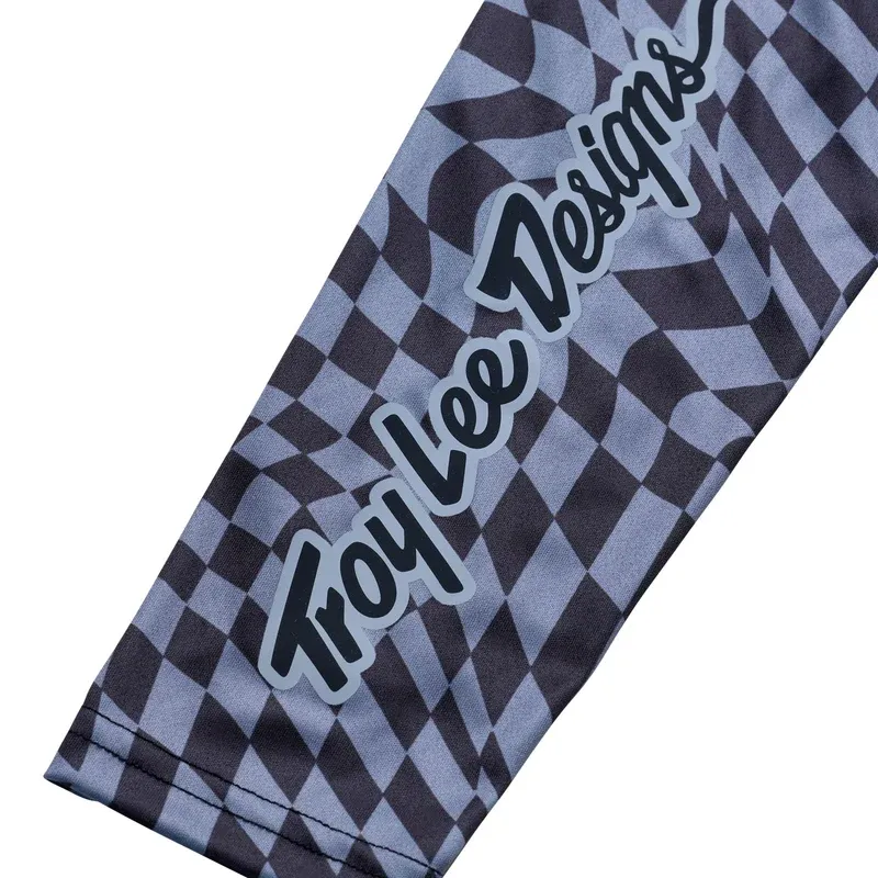 Troy Lee Lilium Women's Long Sleeve Jersey - Twisted Checkers/Black/Grey-3