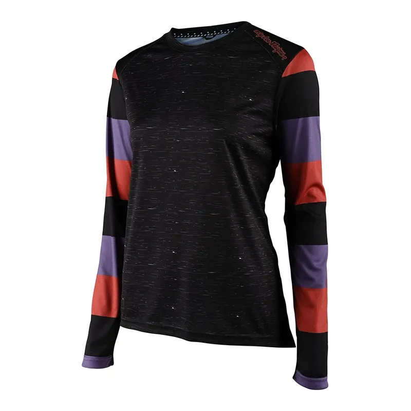 Troy Lee Lilium Women's Long Sleeve Jersey - Rugby Black