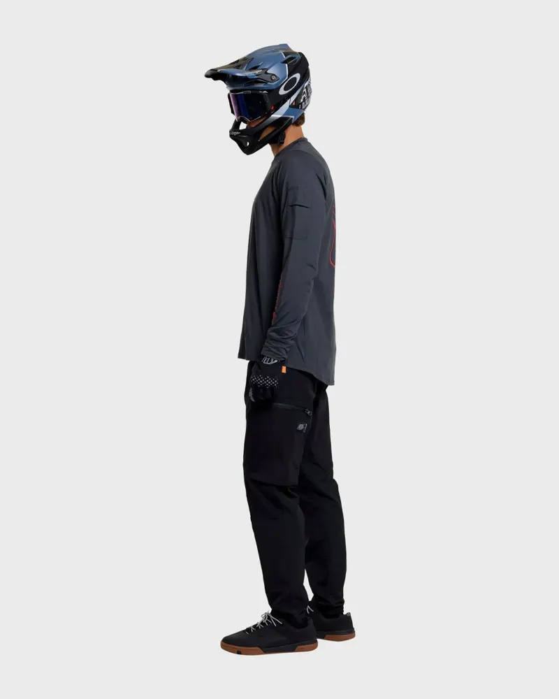 Troy Lee Ruckus Ride Ember Men's Long Sleeve Tee - Ember Carbon-3