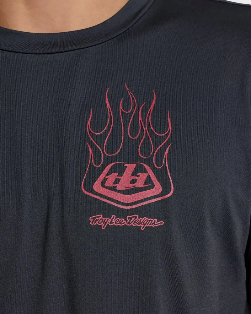 Troy Lee Ruckus Ride Ember Men's Long Sleeve Tee - Ember Carbon-5