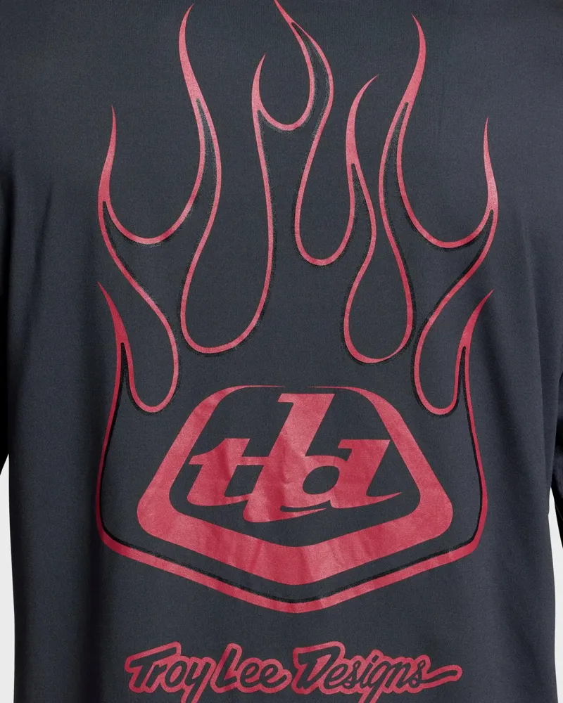 Troy Lee Ruckus Ride Ember Men's Long Sleeve Tee - Ember Carbon-8