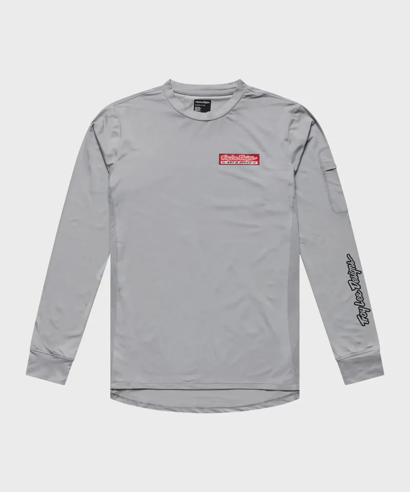Troy Lee Ruckus Ride Custom Paint Men's Long Sleeve Tee - Mid Grey