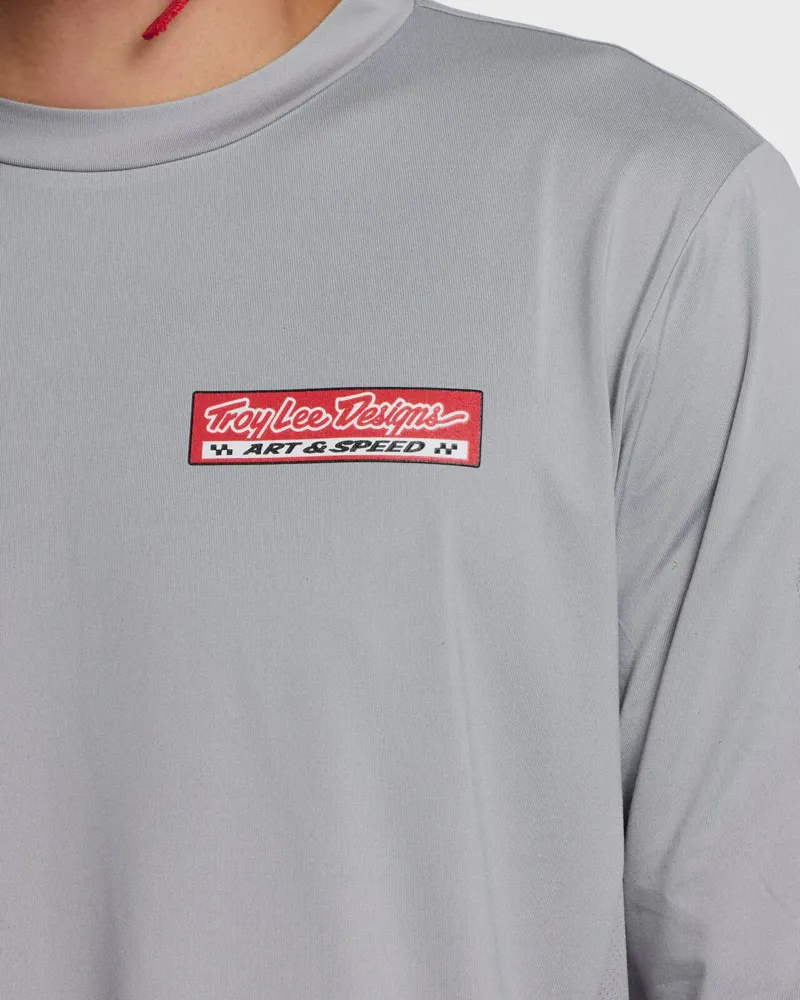 Troy Lee Ruckus Ride Custom Paint Men's Long Sleeve Tee - Mid Grey-2