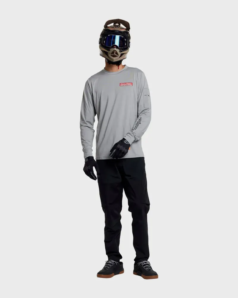 Troy Lee Ruckus Ride Custom Paint Men's Long Sleeve Tee - Mid Grey-6