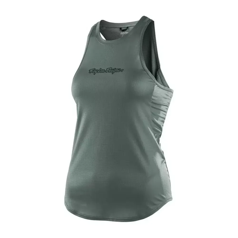 uPRISE Bikes Troy Lee Designs Troy Lee Luxe Women's Tank - Solid Steel Green | Price match, 365 day returns, 18-Month Warranty, Finance Available & Free UK Delivery