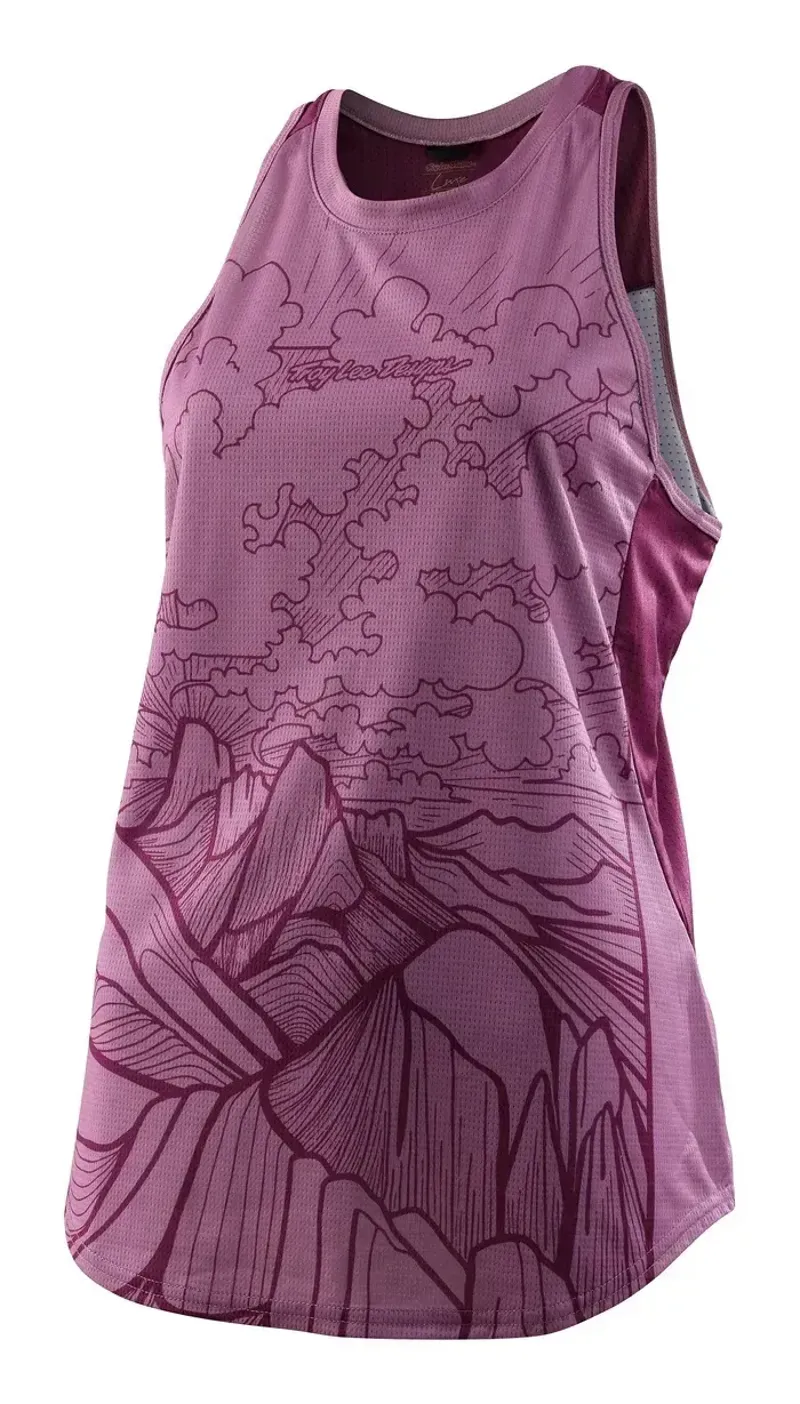 Troy Lee Luxe Tank Women's Tank Top - Micayla Gatto/Rosewood