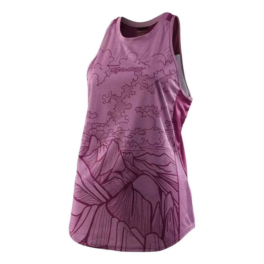 uPRISE Bikes Troy Lee Designs Troy Lee Luxe Tank Women's Tank Top - Micayla Gatto/Rosewood | Price match, 365 day returns, 18-Month Warranty, Finance Available & Free UK Delivery