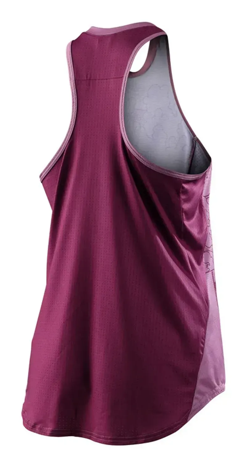 Troy Lee Luxe Tank Women's Tank Top - Micayla Gatto/Rosewood-1