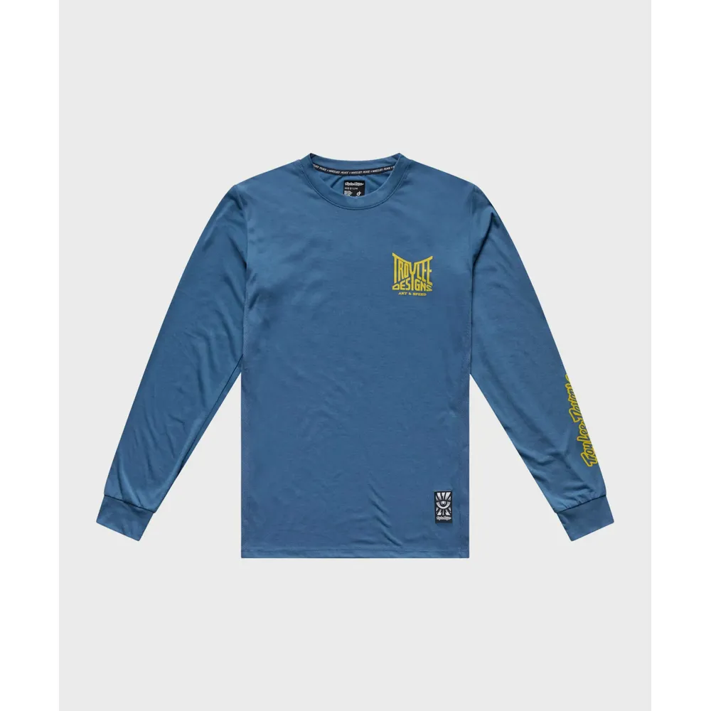 uPRISE Bikes Troy Lee Designs Troy Lee Skyline Ride Handlebar Men's Long Sleeve Tee - TLD Slate | Price match, 365 day returns, 18-Month Warranty, Finance Available & Free UK Delivery