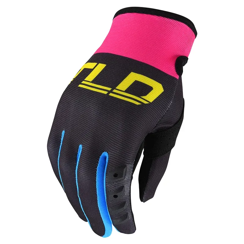 Troy Lee GP Airprene Women's Long Finger Gloves - Solid Black/Yellow