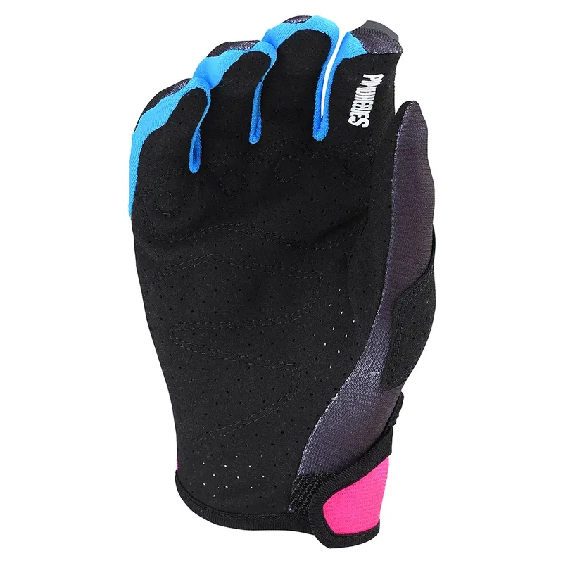 Troy Lee GP Airprene Women's Long Finger Gloves - Solid Black/Yellow-1