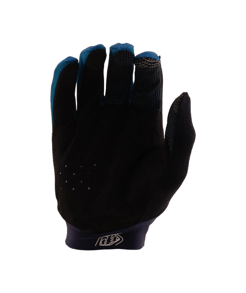Troy Lee Designs Ace Long Finger Gloves - Solid Blue-1