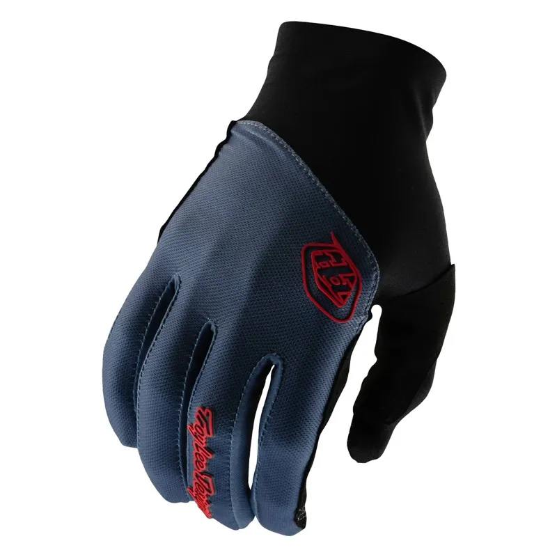 Troy Lee Designs Flowline Men's Long Finger Gloves - Mono Steel Blue