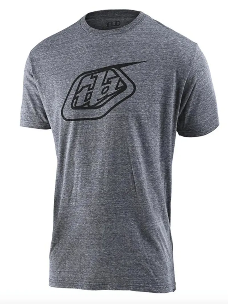 Troy Lee  40th Holiday-Aero Men's Short Sleeve Tee - Vintage Gray Snow