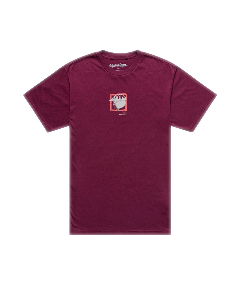 Troy Lee Designs Portrait Men/s Short Sleeve T-Shirt - Sangria