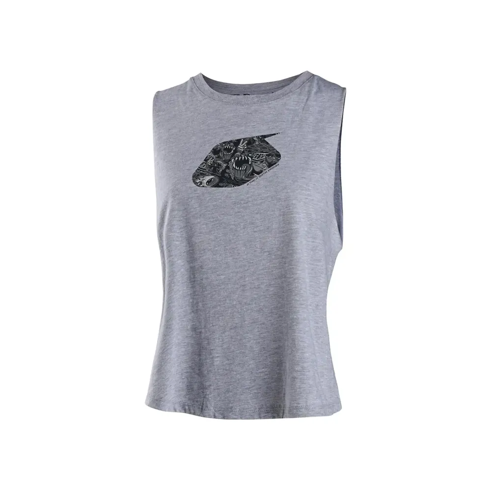 uPRISE Bikes Troy Lee Designs Troy Lee 40th Holiday History Women's Tank Top - Athletic Heather | Price match, 365 day returns, 18-Month Warranty, Finance Available & Free UK Delivery