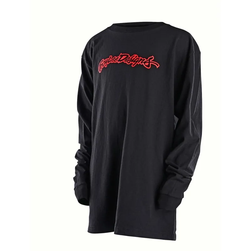 Troy Lee 40th Holiday-Youth History Long Sleeve Tee - Black
