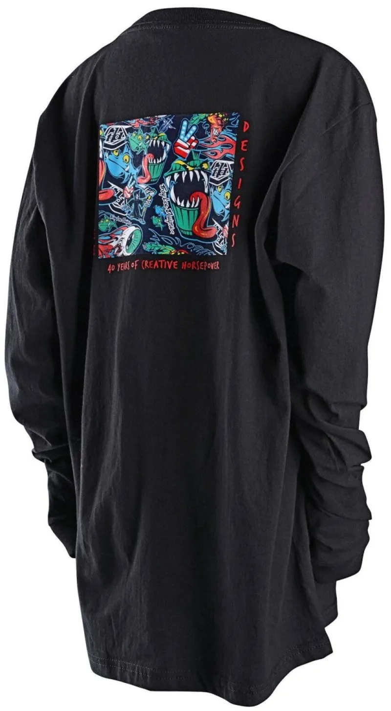 Troy Lee 40th Holiday-Youth History Long Sleeve Tee - Black-1