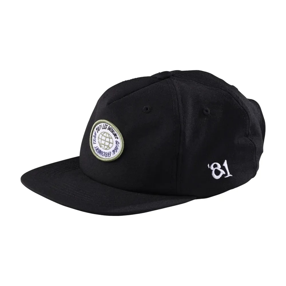 uPRISE Bikes Troy Lee Designs Troy Lee Unstructured Snapback Cap - Enrichment Black | Price match, 365 day returns, 18-Month Warranty, Finance Available & Free UK Delivery