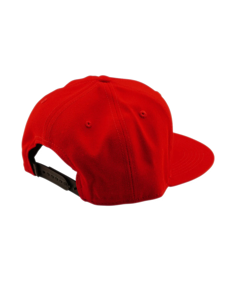 Troy Lee Designs Badge Flat Bill Snapback Cap - Red-1