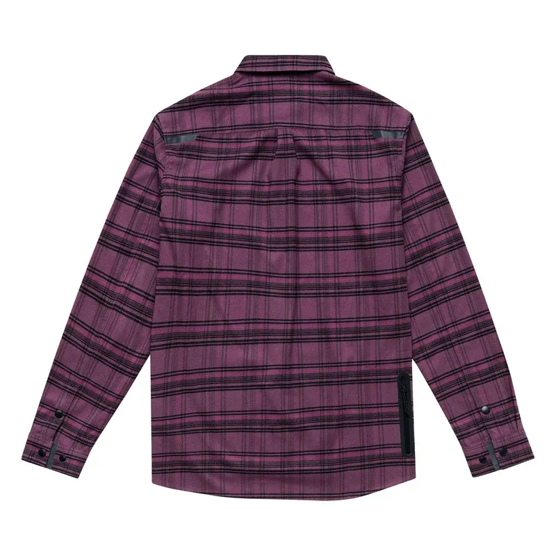Troy Lee Grind Men's Flannel - YD Plaid Deep Purple