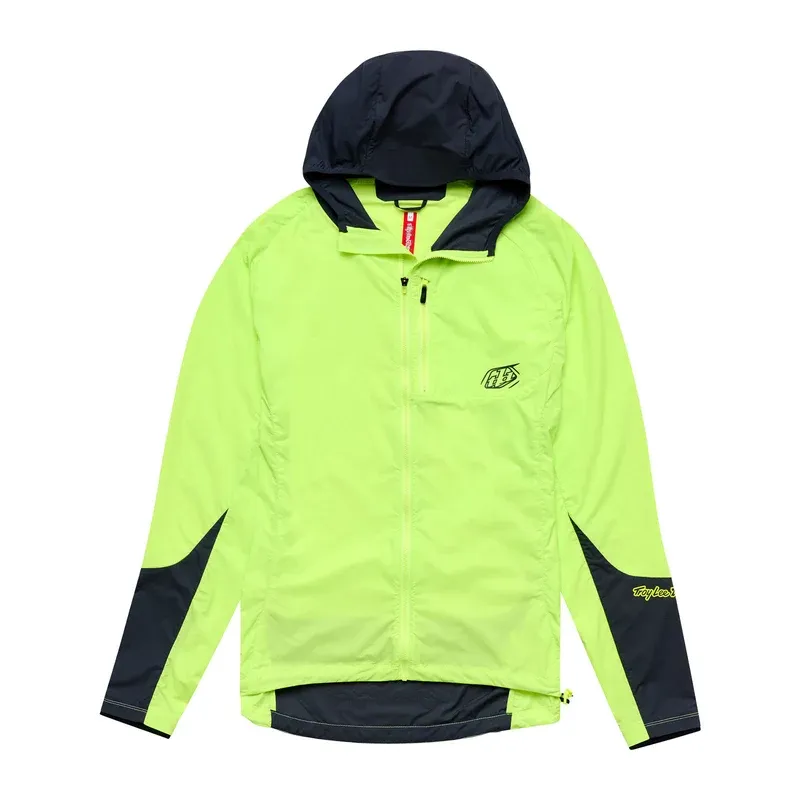 Troy Lee Drift Windbreaker Men's Jacket - Mono Glo Yellow