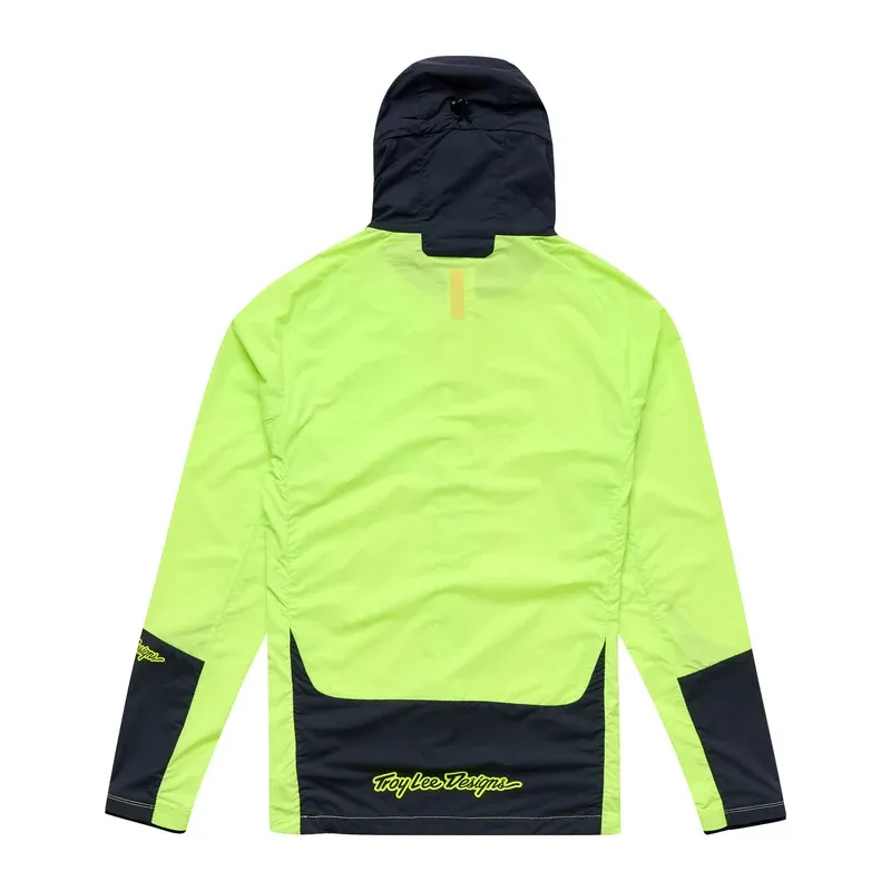 Troy Lee Drift Windbreaker Men's Jacket - Mono Glo Yellow-1