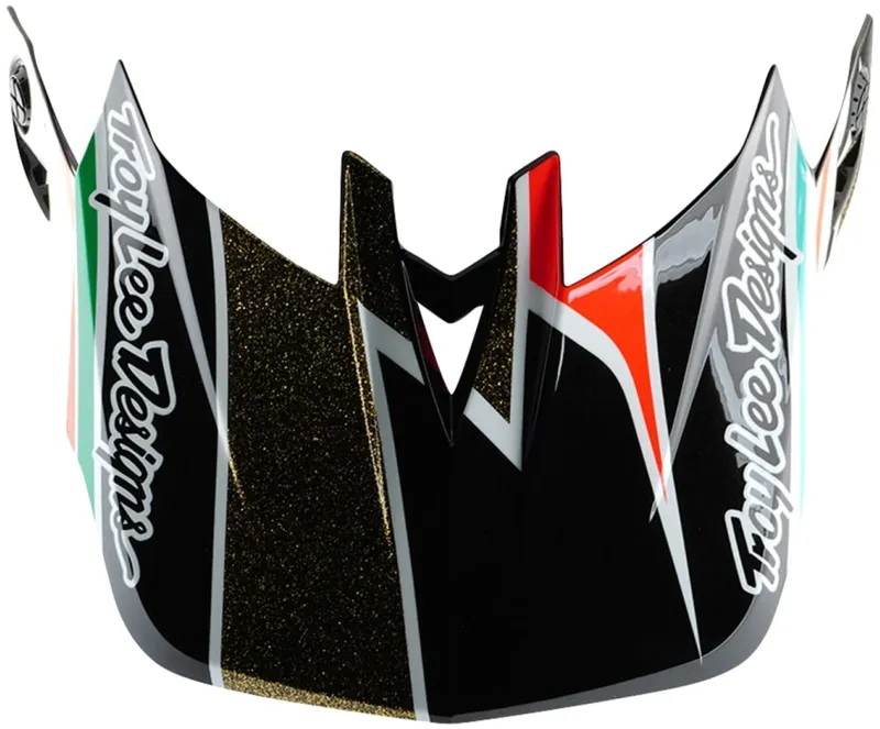 Troy Lee D4 Helmet Visor - Frames Black/Gold