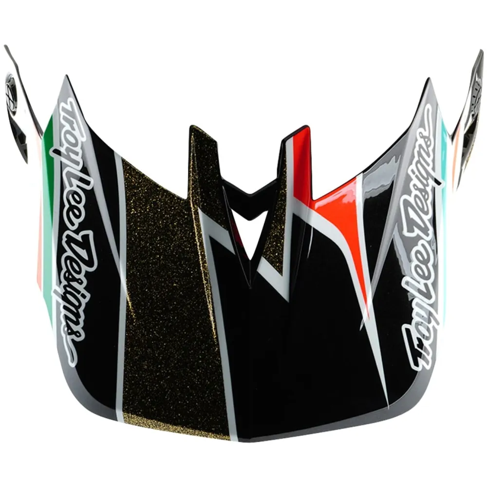 uPRISE Bikes Troy Lee Designs Troy Lee D4 Helmet Visor - Frames Black/Gold | Price match, 365 day returns, 18-Month Warranty, Finance Available & Free UK Delivery