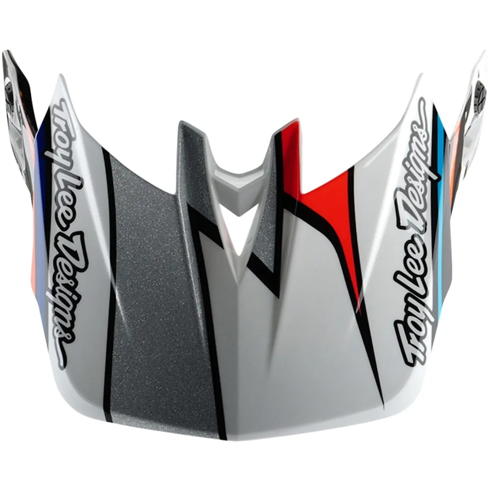 uPRISE Bikes Troy Lee Designs Troy Lee D4 Helmet Visor - Frames White/Silver | Price match, 365 day returns, 18-Month Warranty, Finance Available & Free UK Delivery