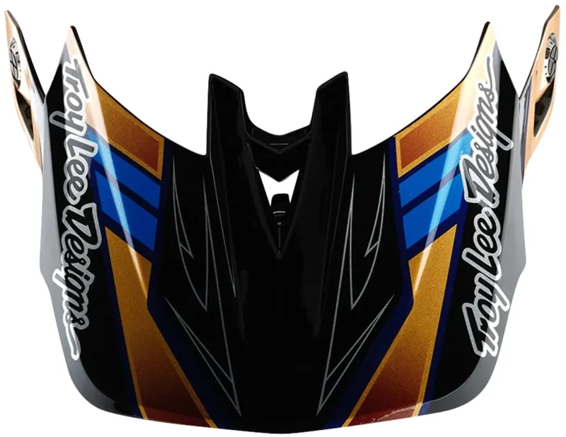 Troy Lee D4 Helmet Visor - Royalty Black/Gold