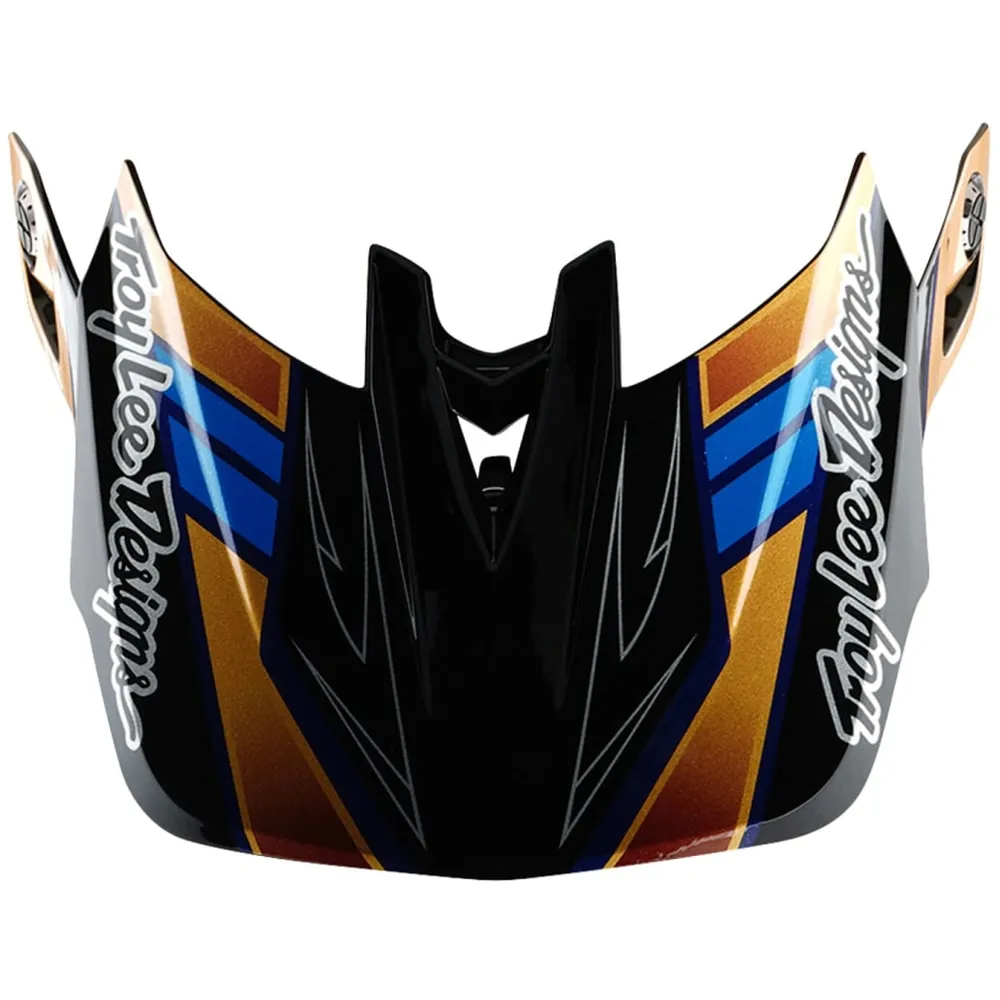 uPRISE Bikes Troy Lee Designs Troy Lee D4 Helmet Visor - Royalty Black/Gold | Price match, 365 day returns, 18-Month Warranty, Finance Available & Free UK Delivery